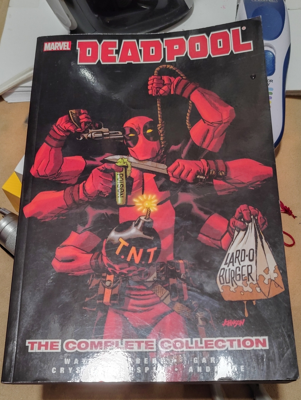 Marvel Deadpool Graphic Novel - Red & Black Cover Art